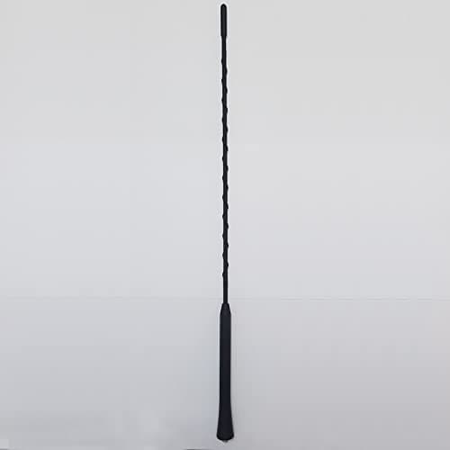Bojer 16 Inch Antenna Compatible with Vehicle AM FM Car Radio Roof Mount Mast Flexible Rubber with M5 M6 Threaded Adapter