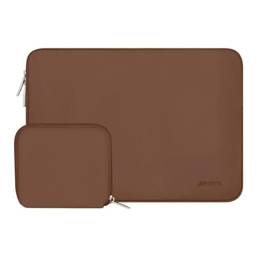 MOSISO Laptop Case 16 inch, 15-15.6 inch Laptop Sleeve Bag Compatible with MacBook Pro 16 inch, HP, Acer, Dell, Lenovo, ASUS Notebook, Neoprene Computer Sleeve Bag with Small Case, Caramel Brown