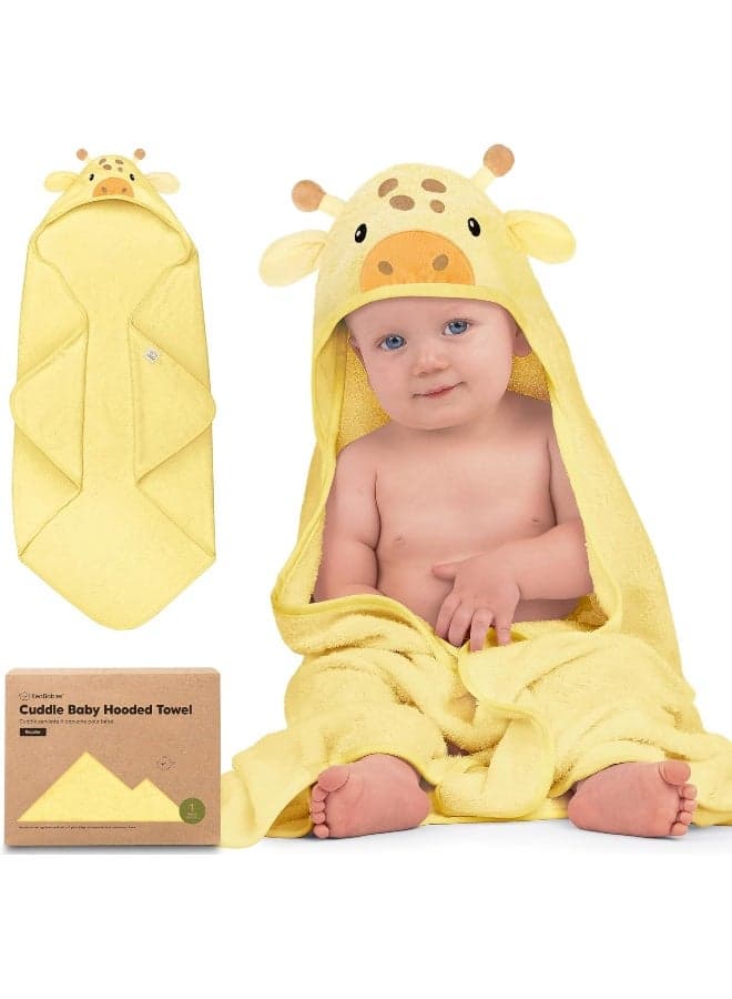 KeaBabies Baby Hooded Towel - Viscose Derived from Bamboo Baby Towel, Toddler Bath Towel, Infant Towels, Large Hooded Towel, Soft Baby Towels with Hood for Girls, Babies, Newborn Boys (Giraffe)