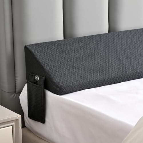 MIDLADE Twin Bed Wedge Pillow for Headboard Gap Filler Pillow Plus (0-8") Mattress Wedge Gap Filler Twin Between Wall and Mattress, for College Dorm, Bedroom Decor Valentines Day Gifts for Him Her