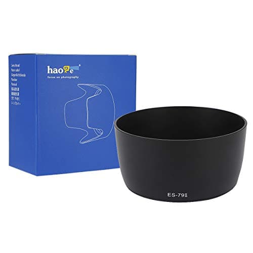 Haoge Bayonet Lens Hood for Canon EF 50mm f/1.0L USM, EF 85mm f/1.2L USM, EF 85mm f1.2L II USM, EF 80-200mm f/2.8L USM Replaces Canon ES-79II