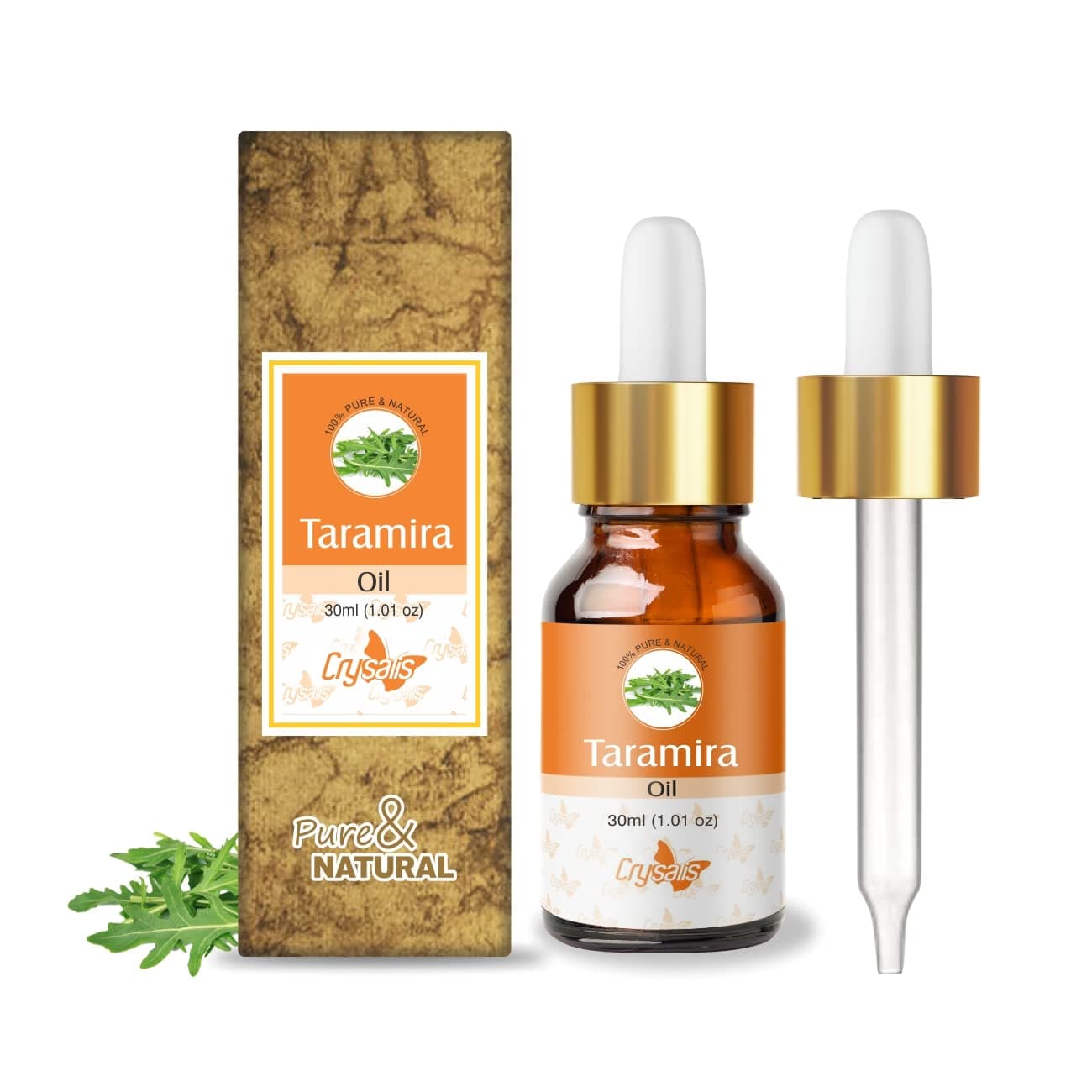 Crysalis Taramira Eruca Vesicaria Ssp Sativa Oil 100 Pure Natural Undiluted Essential Oil Organic Standard Taramira Oil For Healthy Hair Skin Removes Dandruff 30Ml With Dropper