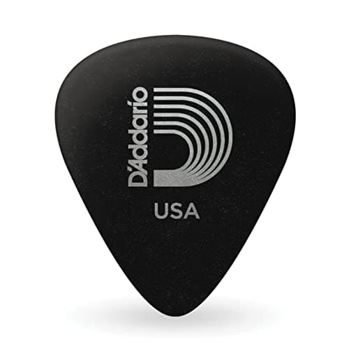 D'Addario Duralin Guitar Picks - Guitar Accessories - Guitar Picks for Acoustic Guitar, Electric Guitar, Bass Guitar - Great Strength, Grip, Durability - Black, Extra Heavy, 1.5mm, 100-Pack