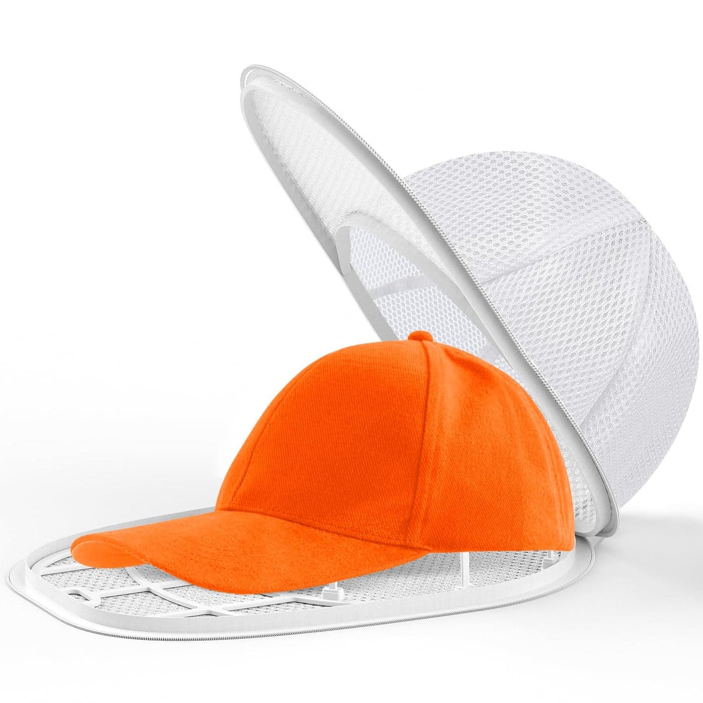 Eiito Hat Washer for Washing MachineHat Cleaner for Baseball Caps with Frame Cage and Mesh 1Pack white with mesh