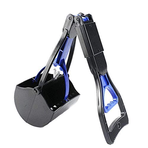 Sage Square Large Size Foldable Pet Pooper Scooper Long Handle Jaws Poop Scoop Dog Sanitary Waste Pickup Removal (Colour May Vary)