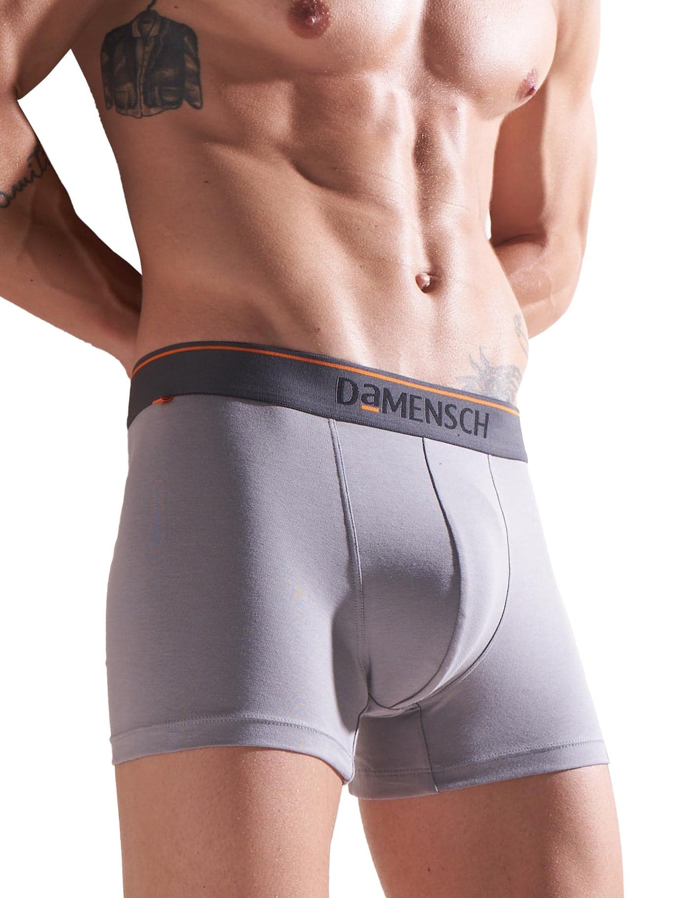 DAMENSCH Men's Deo-Cotton Deodorizing Trunk- Pack of 1- Dessert Grey- Large