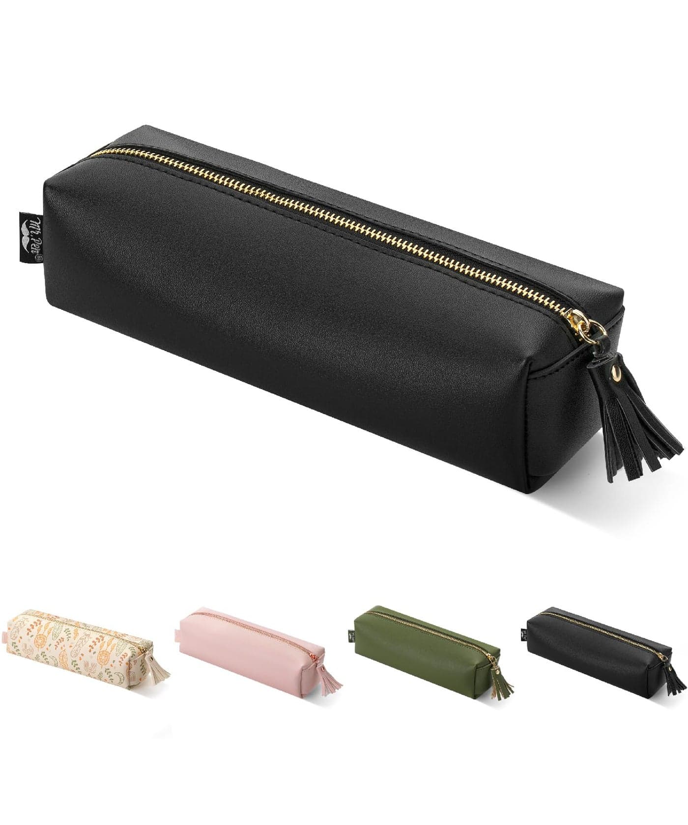 Mr. Pen- PU Leather Pencil Case, Black, Pencil Case Small Pencil Pouch, Aesthetic Pencil Cases