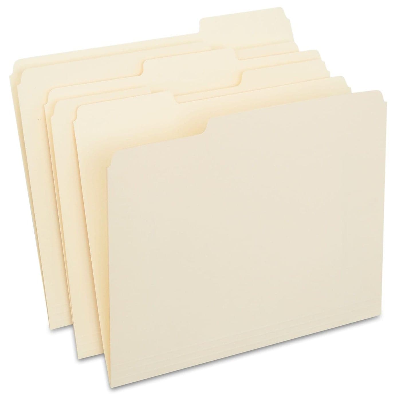 Staples File Folders 13Cut Tab Assorted Position Letter Size Perfect for Home Office Classroom 250Pack Manila
