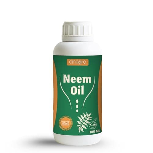 Cinagro Cold Pressed Neem Oil Concentrate (100ml, Makes 25 Litre Spray) Organic, Water-Soluble, Plant Protector, Removes Mealybugs, Fungus & Insect Control for All Plants, Indoor & Outdoor Use