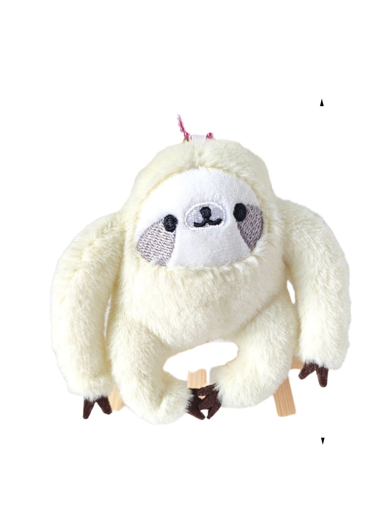 10cm White Sloth Plush Toy Pendant, Cute Soft Plush Doll Toy Boy Girl Birthday Gift