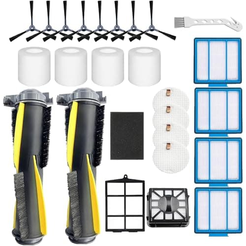 Accessories Kit for Shark IQ R101AE (RV1001AE) IQ R101 (RV1001) AV911S EZ AV1010AE IQ Robot Vacuum Cleaner Replacement Parts Pack of Main Brush, Filters, Side Brushes