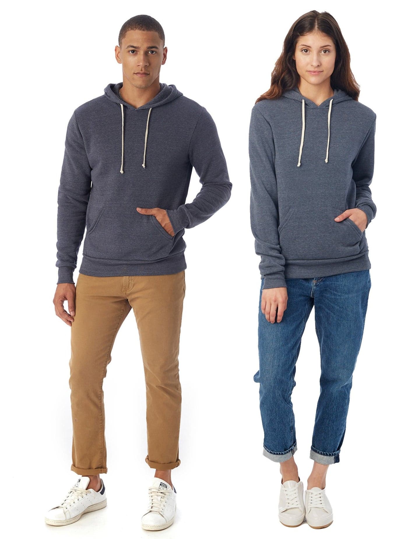 Alternative Men's Big and Tall Challenger Pullover Hoodie, Eco True Navy, XX-Large