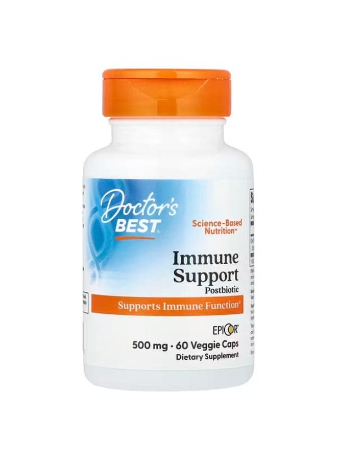 Doctor's Best, Immune Support Postbiotic, 500 mg, 60 Veggie Caps