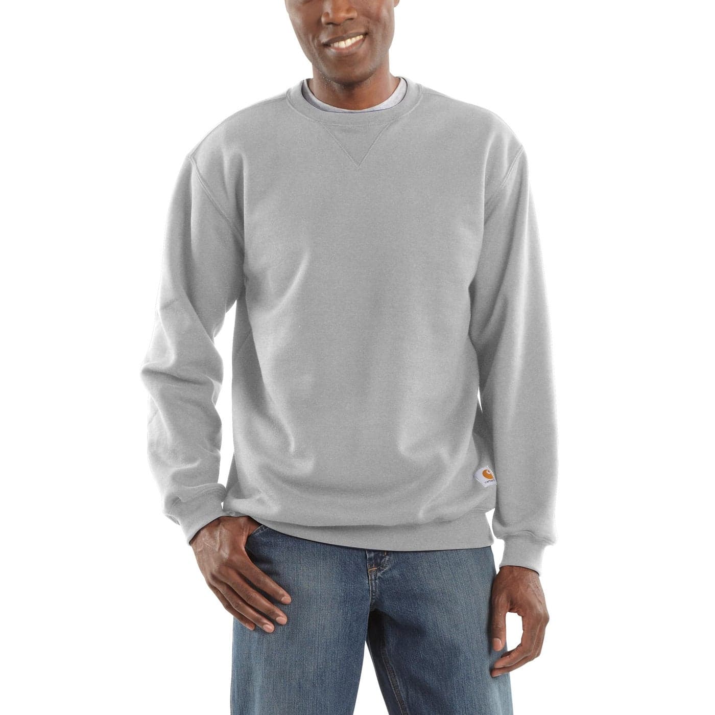 Carhartt Mens Midweight Crewneck Novelty Athletic Sweatshirts Heather Gray Small US