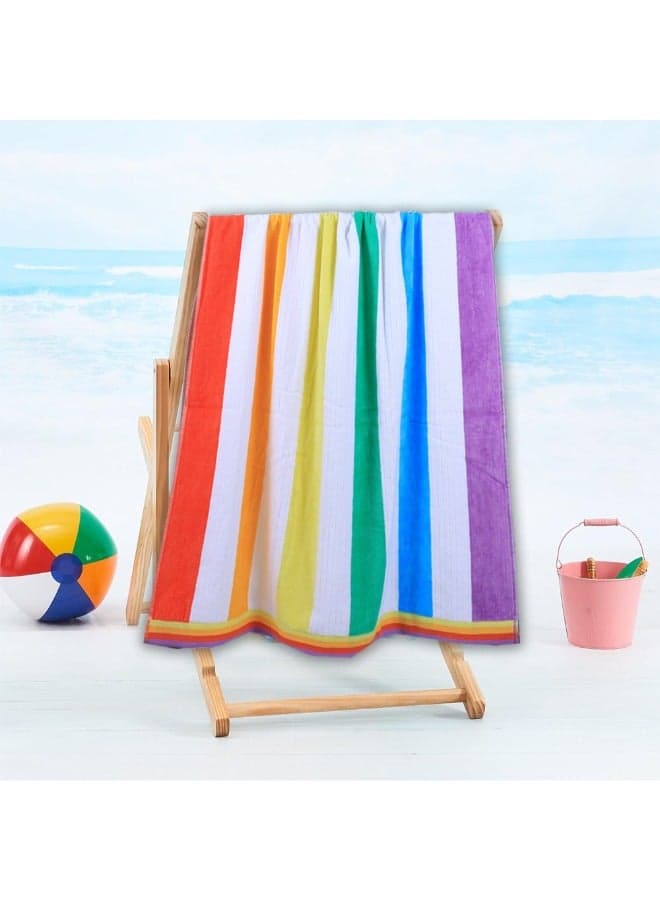 Jacquard Beach Towel Cotton (86x162 cm) 390 Gsm-Set of 1
