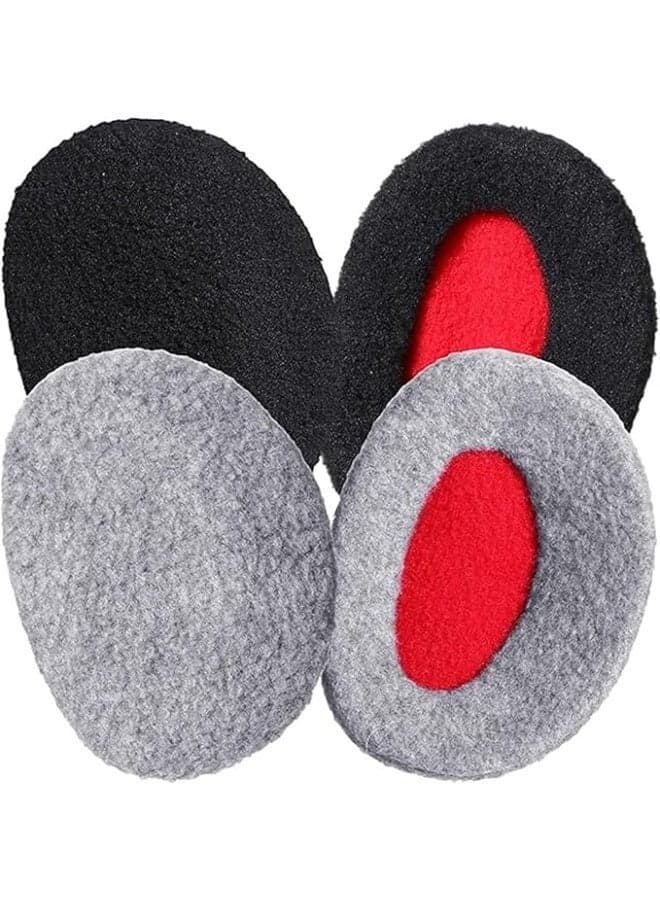 2 Pairs Bandless Earmuffs Ear, Warmers Winter Ear, Winter Ear Covers Cold Weather Ear Warmer for Women, Covers Earcaps for Outdoors, M