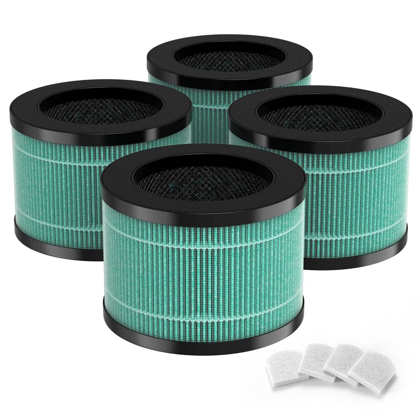 GoKBNY 4Pack MK01 MK06 True HEPA Replacement Filter Compatible with AROEVE MK01 MK06 Purifiers and ToLife TZK1 Kloudi DHJH01 Purifier Pet Dander Version