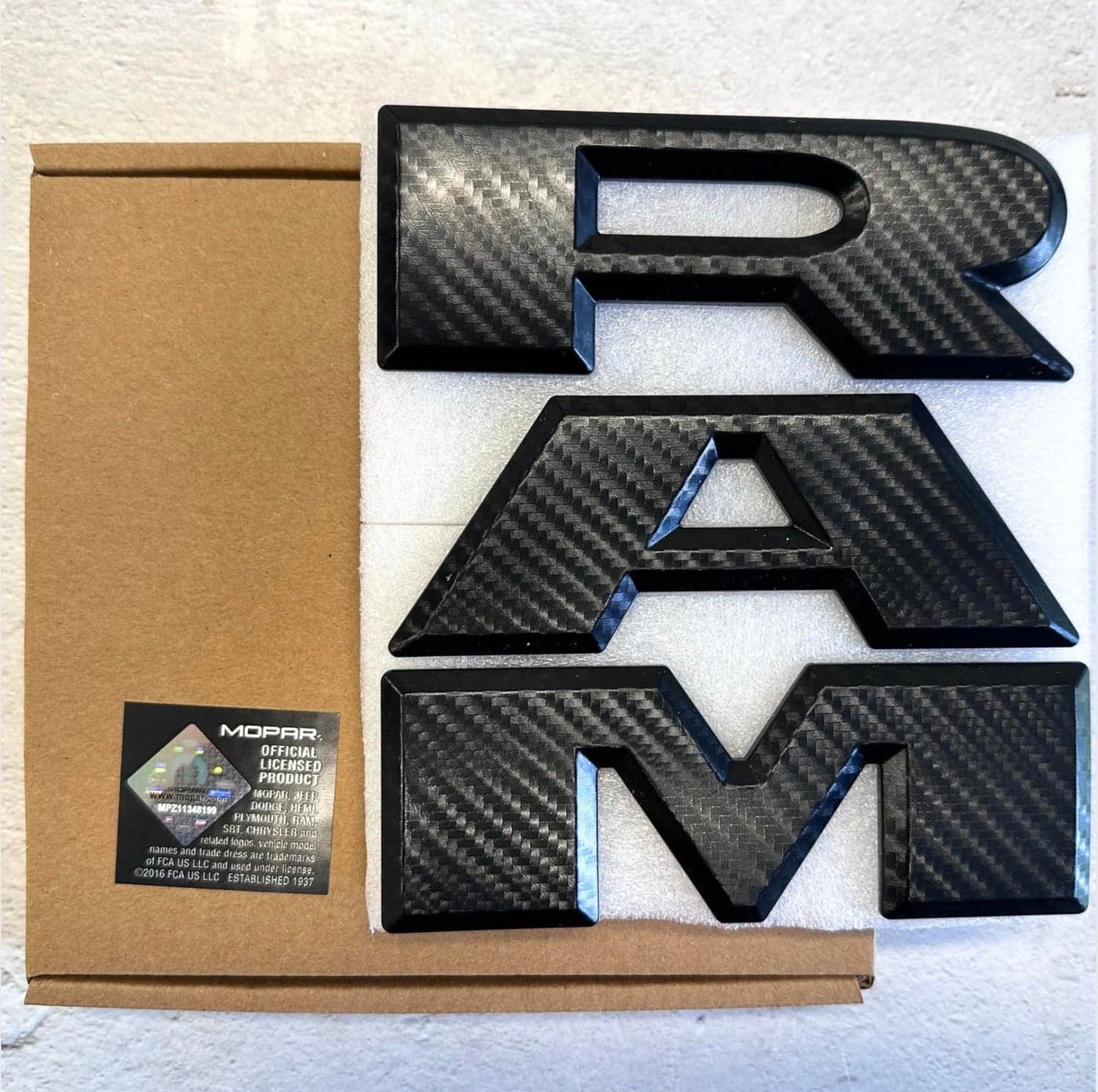 20192025 RAM 1500 Carbon Decal Grille Emblem Stylish Truck Badge Logo
