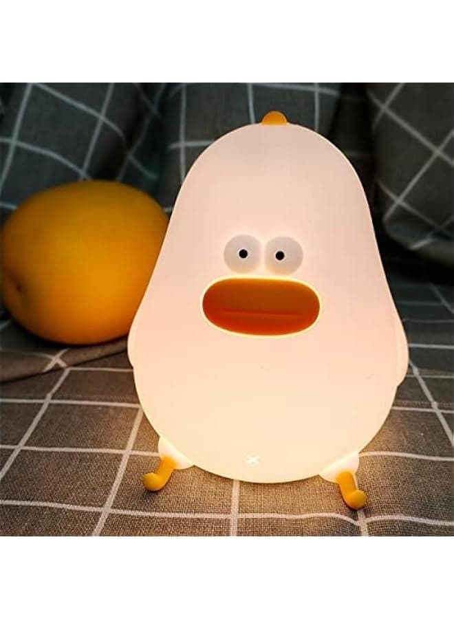 Night Light for Kids,Cute Silicone Nursery Chicke Lamp for Baby and Toddler,Animal NightLight for Boys and Girls,Squishy Night Lamp for Bedroom,Kawaii Bedside Lamp for Kids Room (Chicke)