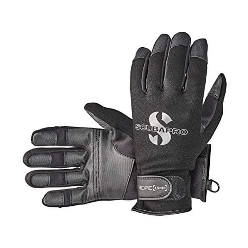 SCUBAPRO Tropic 1.5mm Diving Glove, Unisex, XL, Black
