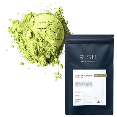 Rishi Tea Barista Matcha Organic Japanese Everyday Matcha Green Tea Powder for CafeQuality Matcha Drinks Hot or Iced 352 Ounces 50 Servings