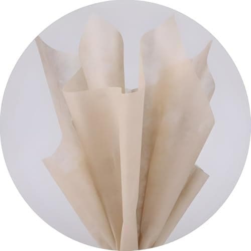 MLSG 96 Sheets Tissue Flower Wrapping Paper Cotton Wrapping Flower Paper Withdrawable Lining Paper Non-woven Waterproof Floral Bouquet Wraps For Florist Packaging Arrangement (Light Brown)