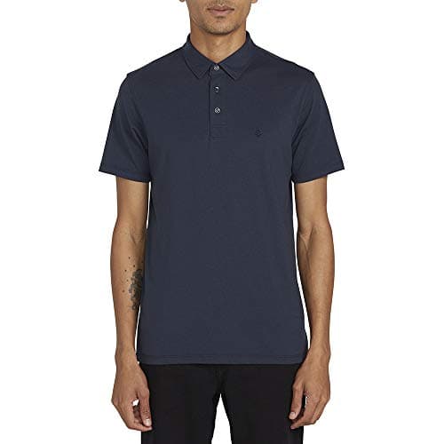 Volcom mens Wowzer Modern Fit Polo Shirt, Navy, Large US