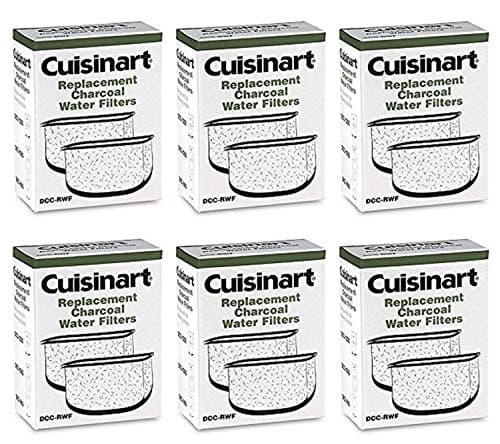 Cuisinart DCC-RWF-6PK (12 Filters) Charcoal Water Filters in Cuisinart DCC-RWF Retail Box