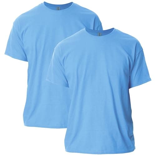 Gildan Adult Ultra Cotton T-Shirt, Style G2000, Multipack, Carolina Blue (2-Pack), Medium