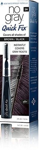 No Gray Quick Fix Dark Brown Instantly Hide Gray Roots Easy to Use 3 Comb Applicator Compact Travel Friendly
