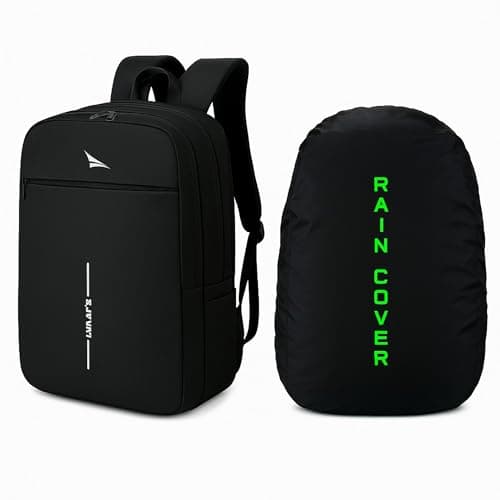 Lunar's Laptop bag 15.6 inch with Anti-Theft Pocket | Foam Padded Water Resistant School bag | Professional Laptop Backpack | Travel Weekender College bag for boys | Office bag for man