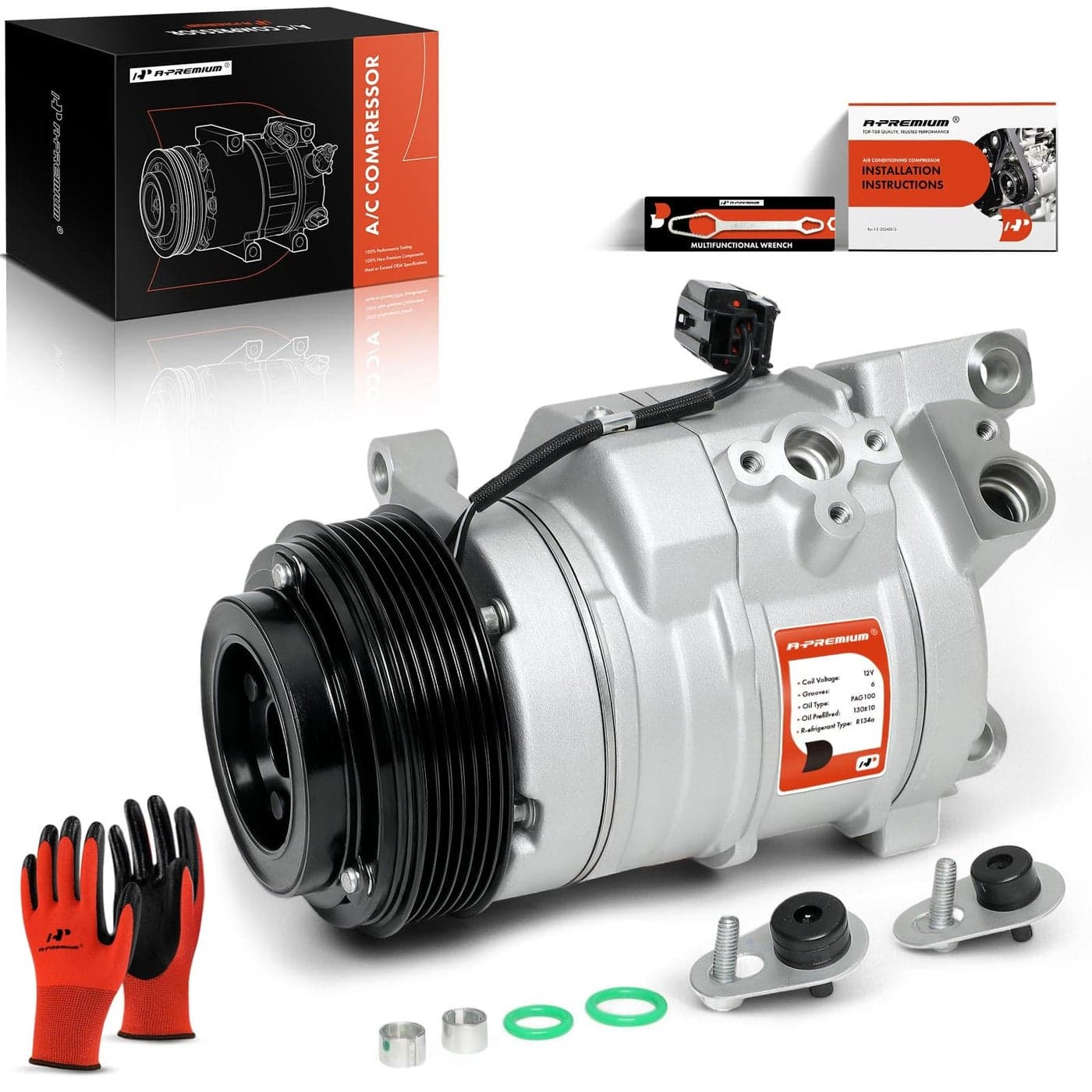 APremium Air Conditioner AC Compressor with Clutch Compatible with Cadillac CTS 30L 36L 20082014