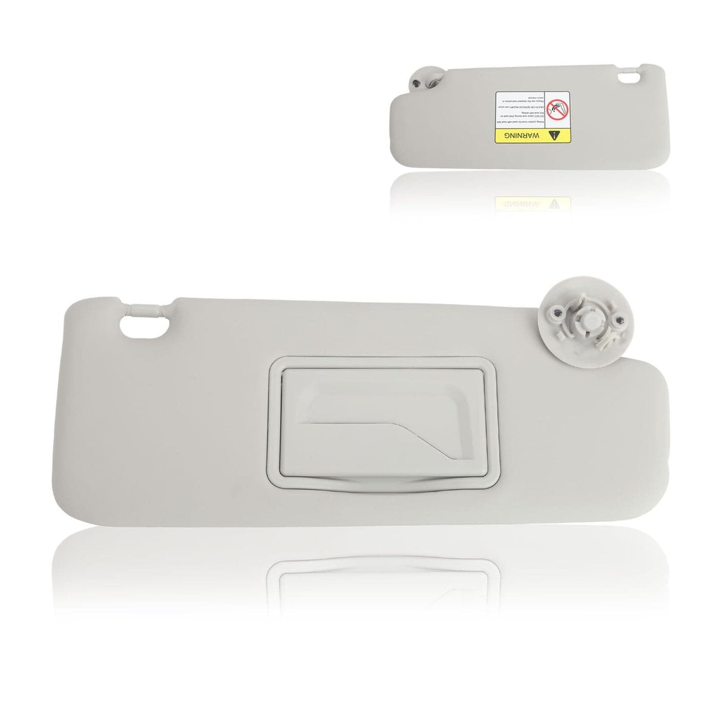 ZONFANT Grey Right Passenger Side Sun Visor Without Sunroof Compatible with Chevy Vehicle 20122020 Sonic 20132016 Spark Replace95055012 95327505 95473602 42478249