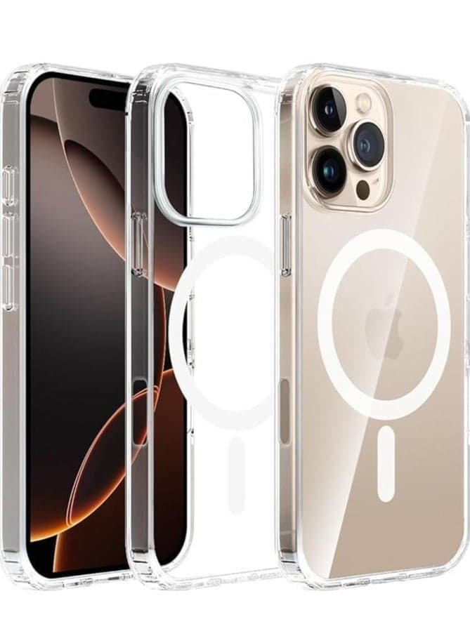 iPhone 16 Pro Max Magnetic Case - Clear Scratch-Resistant Back (AHN)