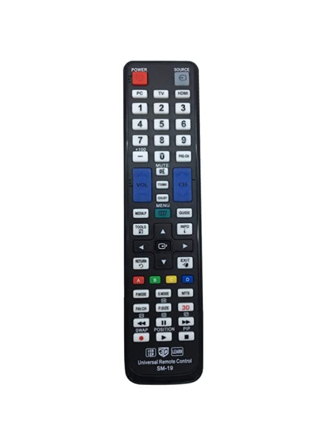 Replaced Universal Remote Control Sm-19 Fits For Samsung Series Lcd Led Hdtv Learn 3D Tv