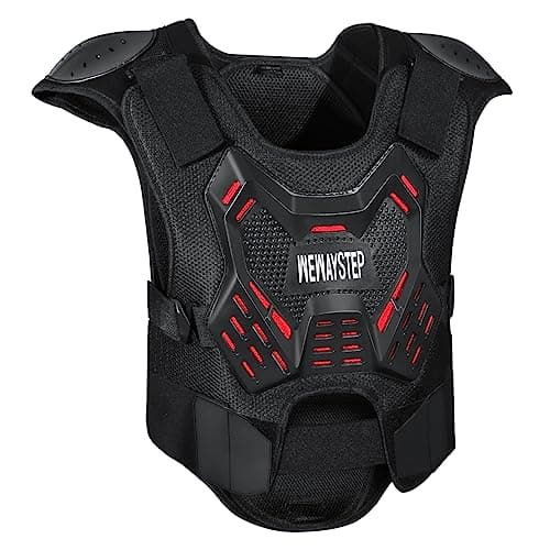 Motorcycle Body Armor Vest Motocross Gear, Dirt Bike Chest Protector for Men Motorcycle Gear Back Protector Off-Road Racing Cycling Adult Safety Gear (Medium)