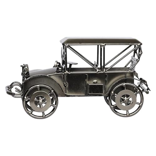Kartique Vintage Metal Car Model – Classic Antique Collectible Showpiece for Home, Office & Cafe Decor – Retro Handmade Iron Automobile Sculpture for Car Enthusiasts & Gift Collectors