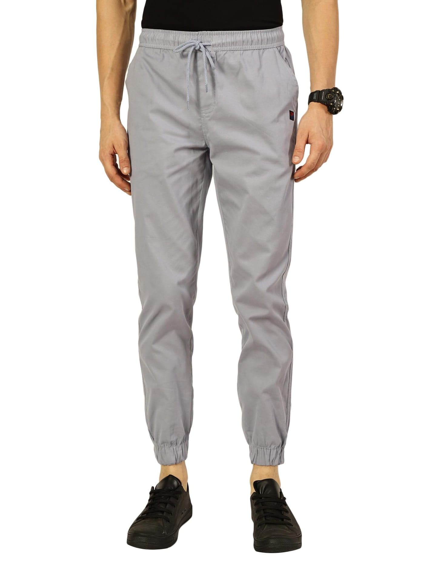 Thomas Scott Men’s Smart Slim Fit Cotton Joggers Trouser(TSB094_LightBlue_36)