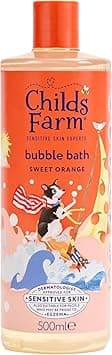 Childs Farm Kids Bubble Bath Sweet Orange Gently Cleanses Soothes Suitable for Dry Sensitive Skin 500ml