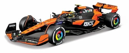 Bburago 124 2024 Race McLaren MCL38 Model Kit with Helmet Norris 4