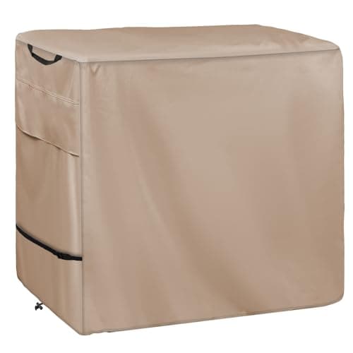 WNANAN Outdoor Prep Table Cover Heavy Duty Waterproof Cover for Outdoor Small Portable Table Compatible with 36 inch Outdoor Utility Cart and Storage CabinetKhaki