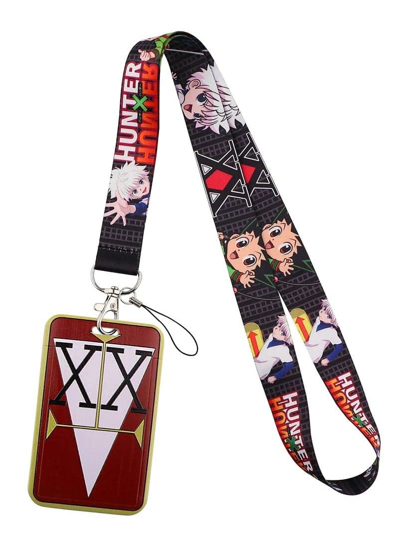 X Hunter ID Badge Holder Lanyard Keychain with Card Holder, Neck Strap for ID Cards, Badge Holders and Mobile Phones