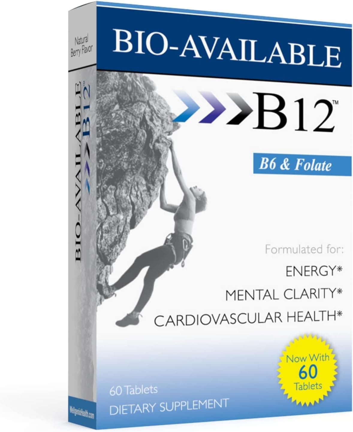 Bio-Available B12 Tablets for Energy and Clarity