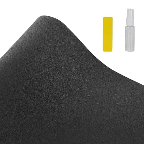 Hygger CO2 Aquarium Background Paper Decor Fish Tank Backdrop Wallpaper Electrostatic Adhesive, No Glue, Easy to Install, Reusable (17.7“H×47.2”L, Black)