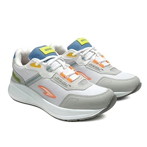 ASIAN NEXON-13 Running,Walking,Gym Shoes with Lightweight Eva Sole Casual & Sports Sneaker Shoes for Men & Boy's White,Blue,UK 10