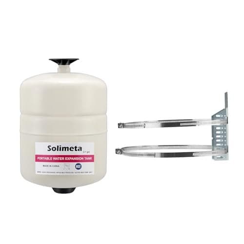 Solimeta 2.1 Gallon Potable Water Expansion Tank With Adjustable Wall Mounting Bracket