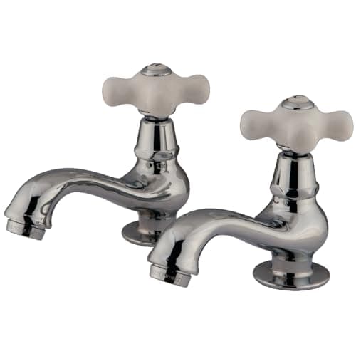 Kingston Brass KS1101PX Heritage Basin Tap Faucet, Polished Chrome, 4.38 x 2.5 x 1.88