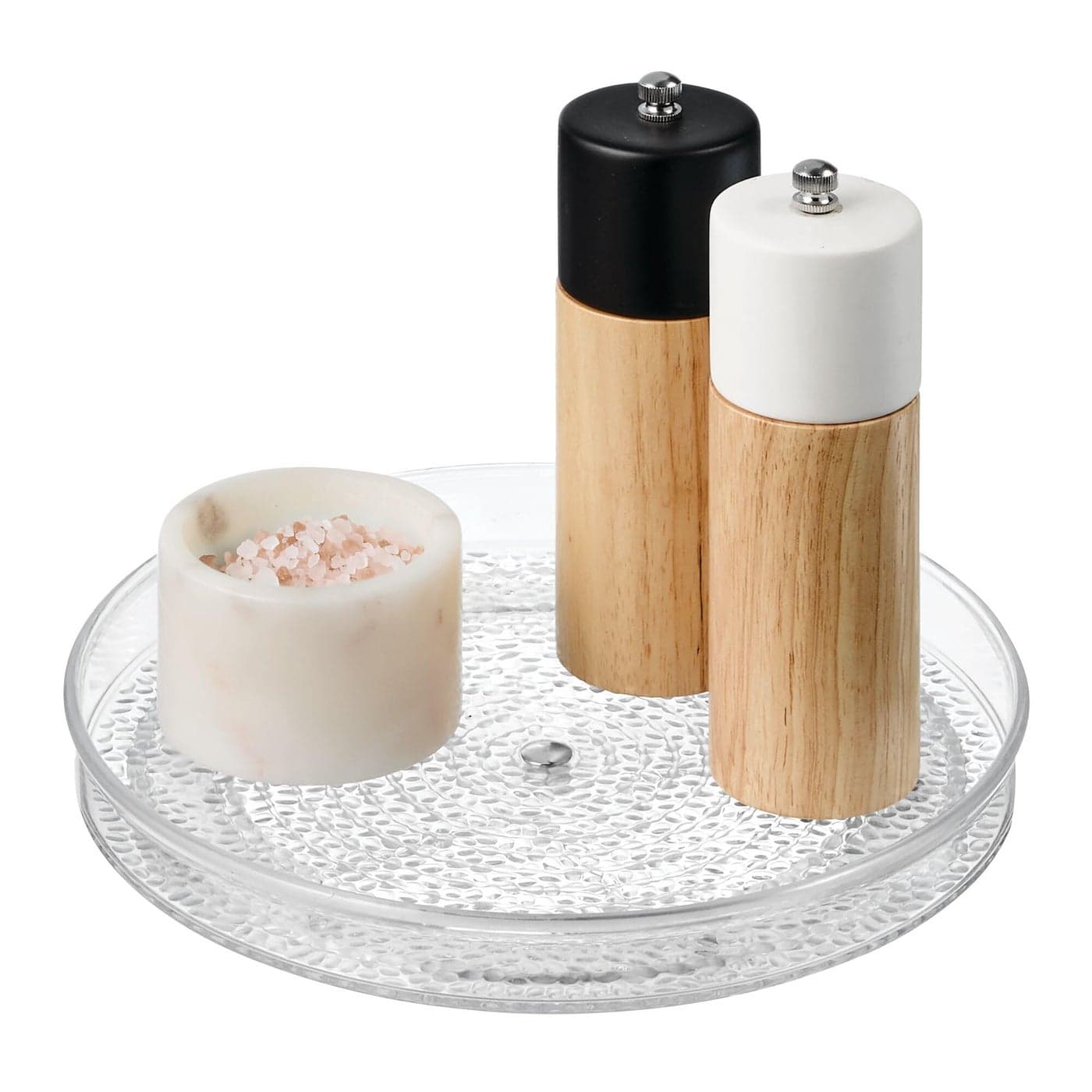 iDesign The Rain Collection Lazy Susan Turntable Organizer 9 x 9 x 15 Clear