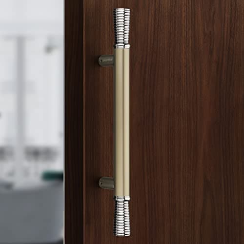 Plantex Door Handle for Main Door/14 Inch Main Door Handle/Pull-Push Handle for Home/Office/Hotel - Pack of 1 Satin White - Chrome Finish (3 Years Warranty)