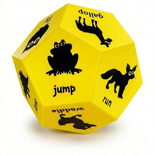 Covelico Animal Exercise Dice Kids Exercise Equipment Gross Motor Toys for Toddlers 35 Physical Education Equipment Recess Toys for Elementary Outside or Indoor Physical Activities for Kids